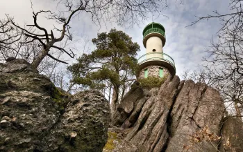 The Babí Lom Lookout Tower near Lelekovice