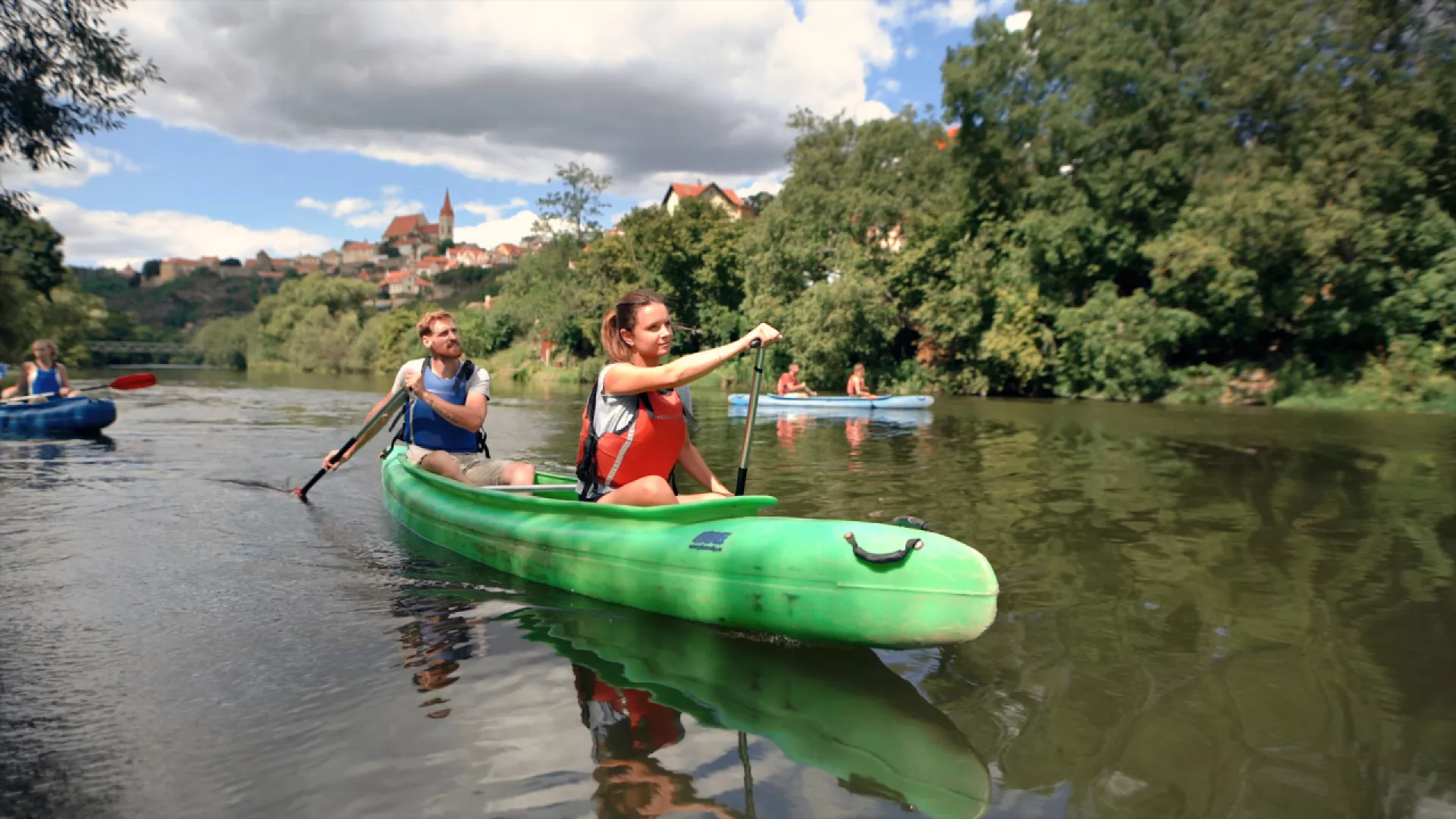 Experience Boating on the Mild Dyje River