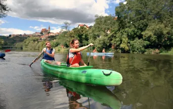 Experience Boating on the Mild Dyje River